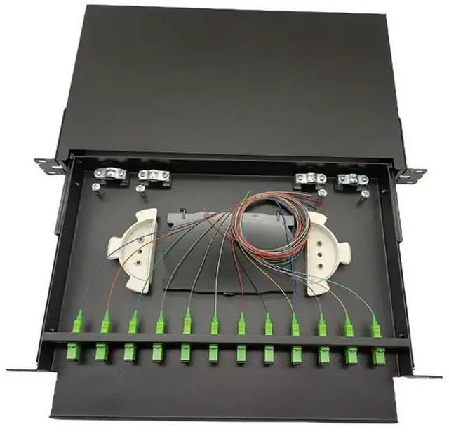 Main image of FOR 19 inch 12 s SC APC ODF Pull type optical fiber distribution frame Rack Mounted Indoor fibers Distribution Frame Patch Panel