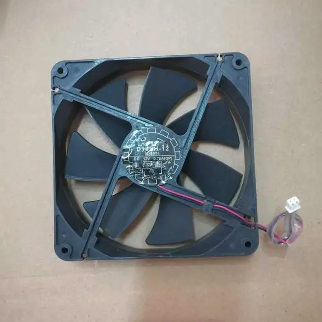 Main image of FOR Power Supply Fan D14SH-12 Silent Cooling Fan 14025 2Wire 140mm*140mm*25mm 12v 0.70A
