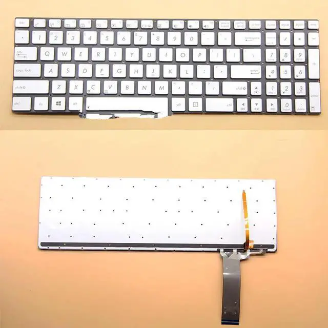 Main image of For N56 N76 N550 N750 Q550LF N550LF N550JV with BACKLIT SILVER KEYBOARD