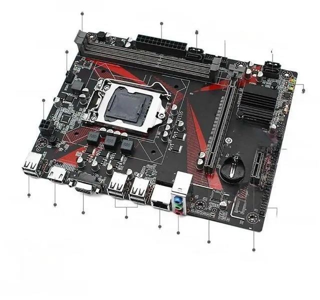 Main image of FOR 1PC H61M-H FOR 1PC DDR3 H61 LGA 1155 16GB PCI-E 3.0 Micro ATX Motherboard