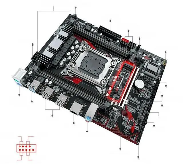 Main image of FOR X79 X79M PLUS M-ATX For LGA 2011 DDR3 128GB PCI-E 3.0 Micro ATX Motherboard