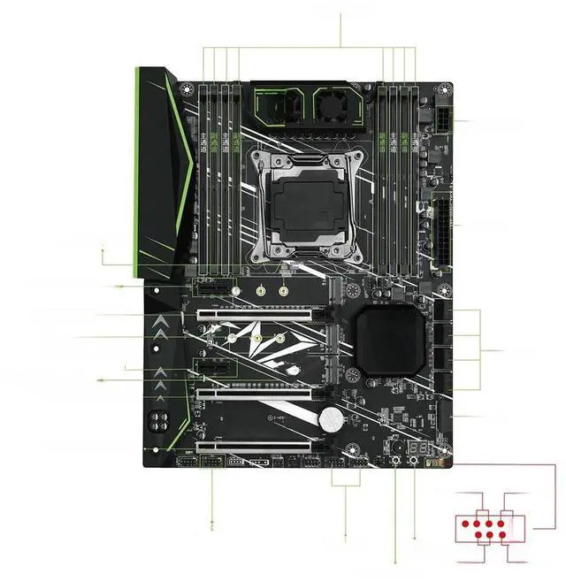 Main image of FOR X99 F8 For C612 8*DDR4 LGA20 11-3 256GB E5 V3/V4 CPU X99 GAMING Motherboard