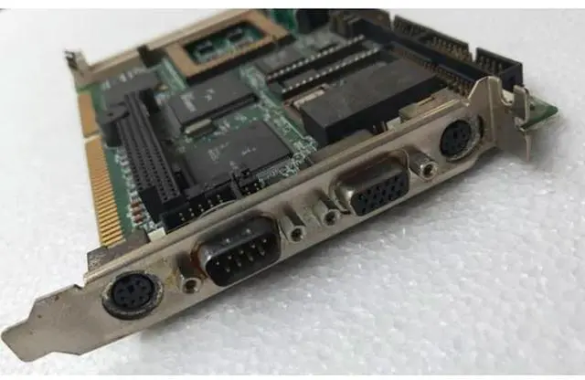 Main image of FOR NEAT-575 REV:A2 With CPU Memory Industrial Control Motherboard 586 Half Long ISA