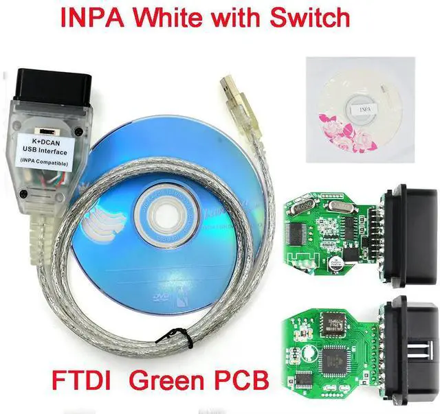 Main image of FOR OBD 2 USB Cables For K DCAN Switch For inpa OBDII Diagnostic Cable IN-PA K+DCAN Interface IN-PA Ediabas K D CAN FT232RL