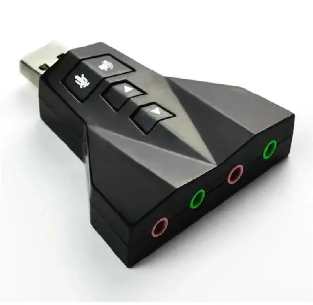 Main image of FOR Double Sound Card Virtual 7.1 Channel USB 2.0 Audio Adapter Dual Microphone and Headset 7.1Ch 3D Audio Sound Card