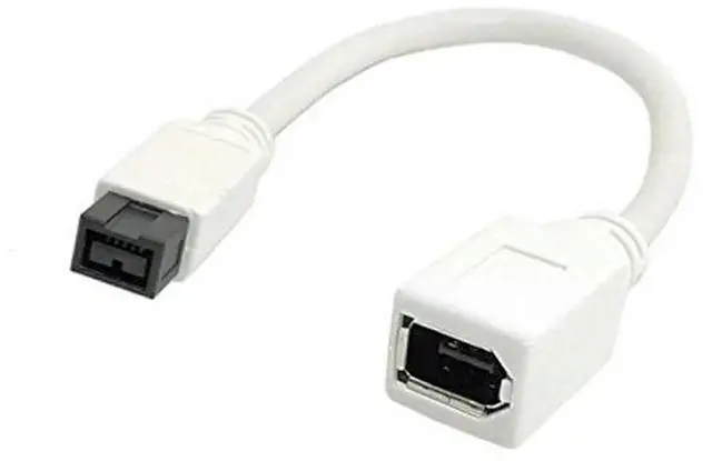 Main image of FOR The White IEEE 1394 6PIN Female to 1394b 9PIN male Firewire 400 TO 800 Cable 10cm