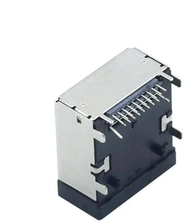 Main image of FOR 2PCS/LOT HDMI E TYPE 19Pin Female Header 90 Degree Board Support 8K HD Car Shockproof Connector