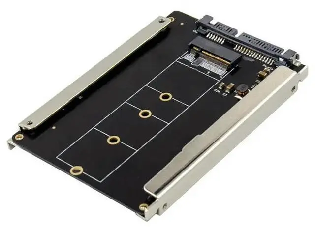 Main image of B+M Key M.2 NGFF SSD To 2.5 SATA 6Gb/s Adapter Card With Enclosure Socket M2 NGFF Adapter bkey to sata case