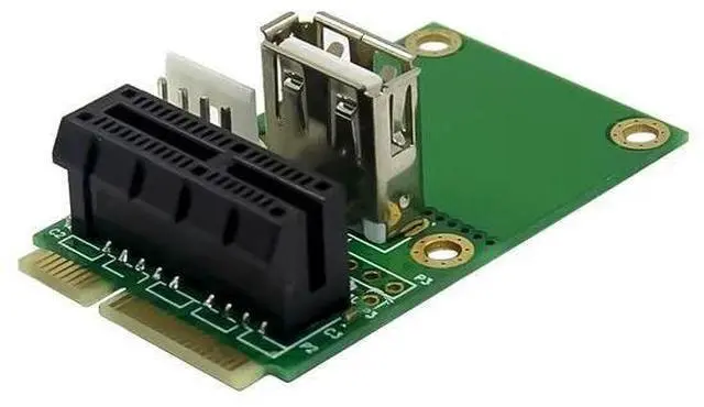 Main image of FOR Mini PCI-E to PCI Express PCI-E 1x Board USB 2.0 Half Full Mini PCIE Adapter Card 4Pin Power Supply Computer Components for PC