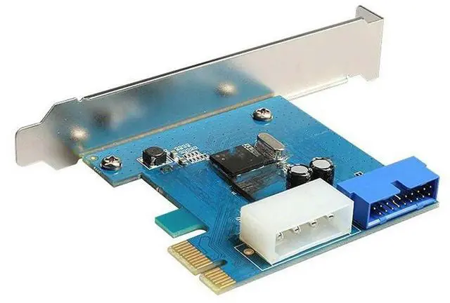 Main image of FOR PCI-E Expansion Card External to Internal 19pin Header PCIe Card 4pin IDE Power Connector 720200 Chip