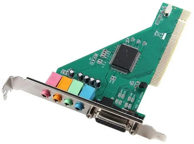 Main image of 4 Channel 5.1 Surround 3D PC PCI Sound Audio Card w/Game MIDI Port Sound Card