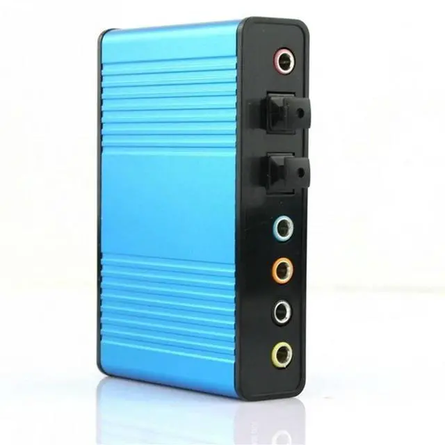 Main image of 2014 1Pcs Blue 6 channel 5.1 External Audio Music Sound Card Soundcard Laptop PC