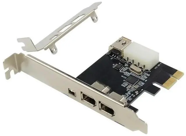 Main image of PCIe X1 4 Ports Firewire 4pin 9pin Expansion Card PCI Express 1394B 1394A VIA VT6315 Chipset Adapter PCI-E 1X to 1394 Soundcard