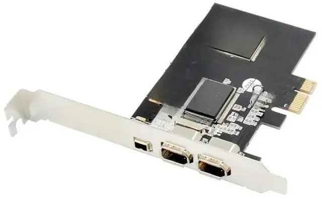 Main image of PCI-E 1x to IEEE 3 PORTS 1394 Pcie Firewire Controller Card 1394 4PIN 9PIN Adapter VIA VT6308 Chipset 1394A 1394B sound card