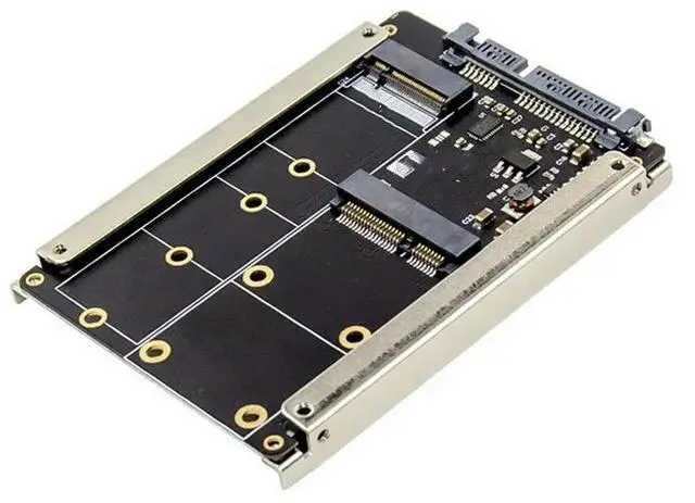 Main image of mSATA M.2 B-Key NGFF2 in 1 Sized Multiple SSD to SATA 3 III Adapter Converter bkey Msata to sata3.0 card case
