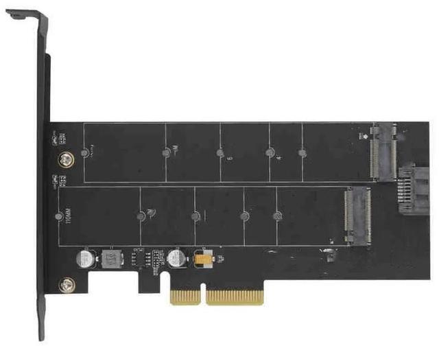 Main image of M.2 NVMe SSD NGFF TO PCI-E X4 adapter M Key B KEY Dual interface card Suppor PCI Express3.0 Dual voltage 12v+3.3v SATA3