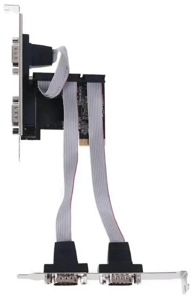 Main image of PCIe 4 Ports Serial Add on Card Multi RS232 DB9 COM Expansion Riser Adapter Converter Asix 99100 Chipset