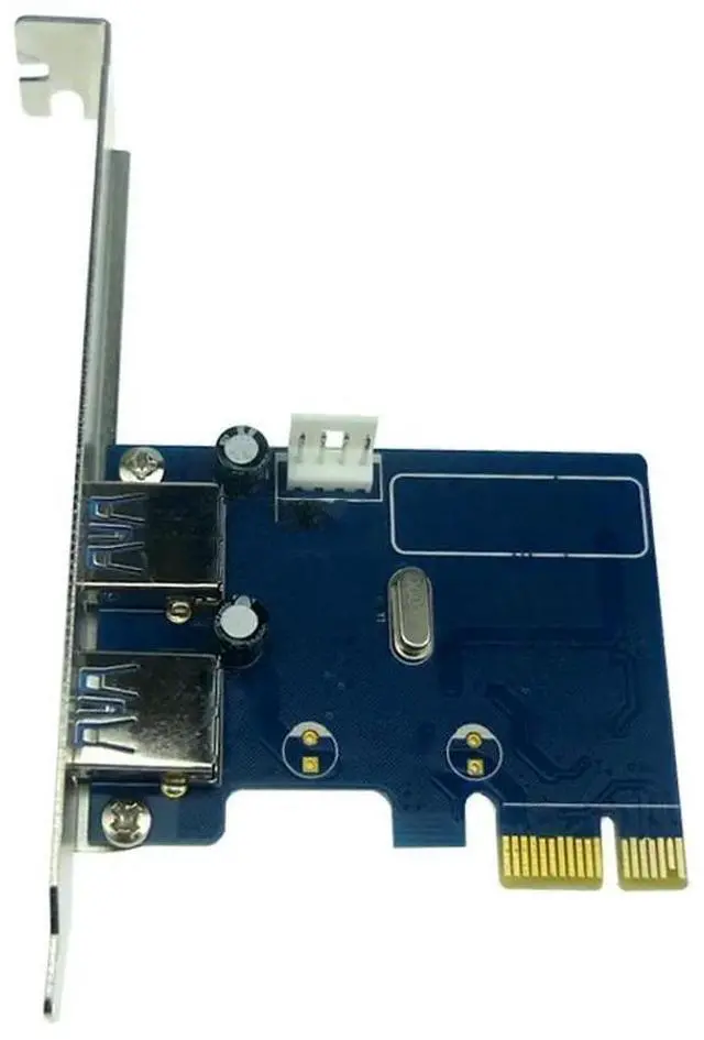 Main image of PCI-E USB 3.0 Expansion Card PCI Express x1 to 2 Ports USB 3.0 Adapter
