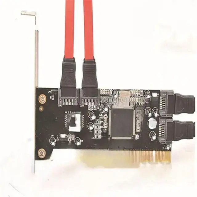 Main image of FOR 1pcs 4 Port SATA PCI CONTROLLER RAID CARD 4 SATA SERIAL ATA PCI CONTROLLER RAID I/O CARD PC+Cable