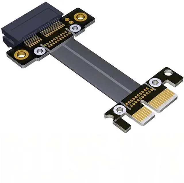Main image of PCI-E PCI Express 1X To 1X Slot Riser Card Converter Extender Ribbon Adapter Extension Cable 8Gbps X1 Gold Plated