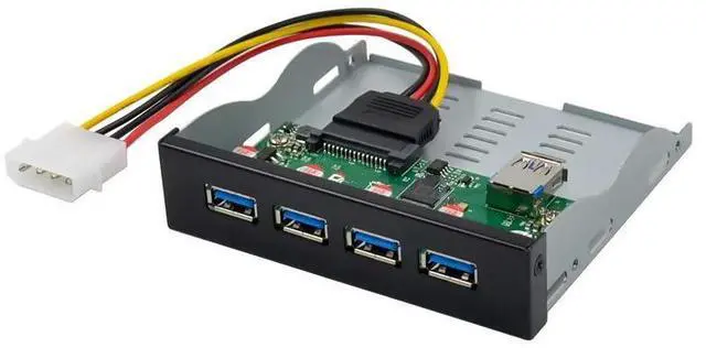 Main image of 3.5 Inch USB A 3.1 PC Front Panel Docking Station 4 Ports Chip VIA VL820 USB3.1 10gbps Four Port TYPE A Hub Converter