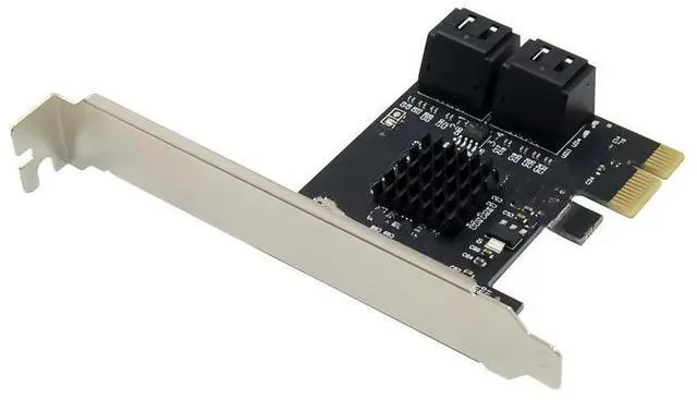 Main image of FOR PCIe to 4 Ports SATA 3 III 3.0 6 Gbps SSD Adapter PCI-e PCI Express x1 Controller Board Expansion Card Support x4 x6 x8 x16