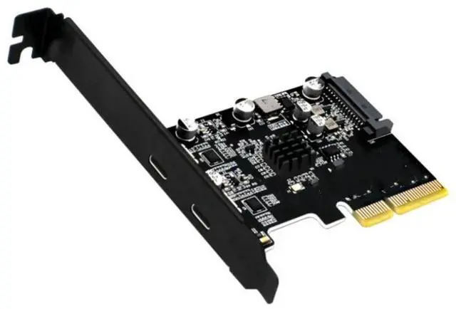 Main image of PCIE USB 3.1 Dual 10Gbps 2x Type-C Ports 2 ports usb3.1 to pcie card PCI Express Controller Riser Card Expansion Adapter