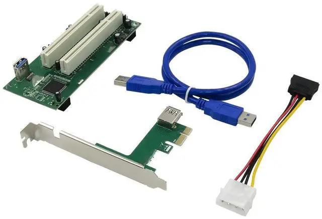 Main image of FOR PCI-Express PCI-e to PCI Adapter Card PCIe to Dual Pci Slot Expansion Card USB 3.0 Add on Cards Convertor