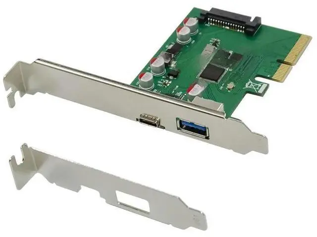 Main image of USB 3.1 Type C PCIe Expansion Card PCI-E to USB3.1 GEN 2 10Gbps USB Type-C + USB3.0 Type A Riser Card PCI Express x4 USB Adapter