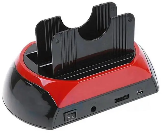 Main image of 2.5" 3.5" SATA / IDE 2 Double - Dock HDD Docking Station e- SATA / Hub External Storage Enclosure Parts , / Drop