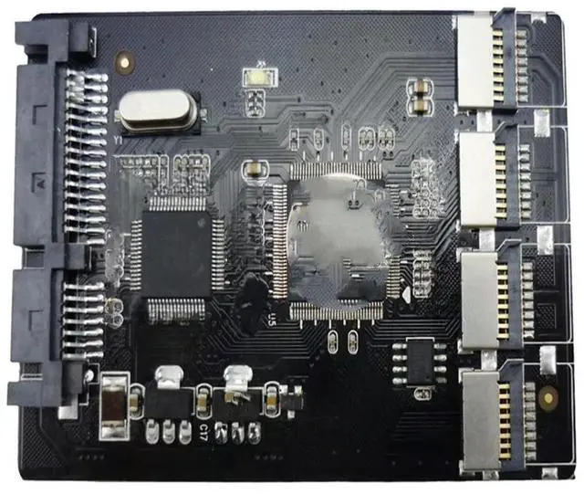 Main image of FOR 4 Micro SD TF Card to 22pin SATA adapter card 2.5" hdd enclosure with RAID 0 Multi TF cards to SATA converter