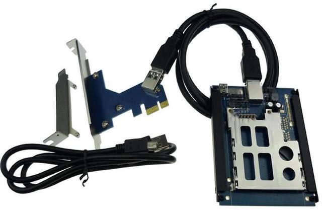Main image of FOR PCIe PCI express USB 2.0 To ExpressCard 34 mm 54 mm slot Adapter PCIexpress to Express Card Converter Reader