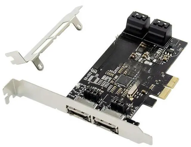 Main image of PCIe To 4 Port SATA III 6G +2 Port esata RAID Controller card 88SE9230 chipset pcie to 4 port sata3.0 adapter card