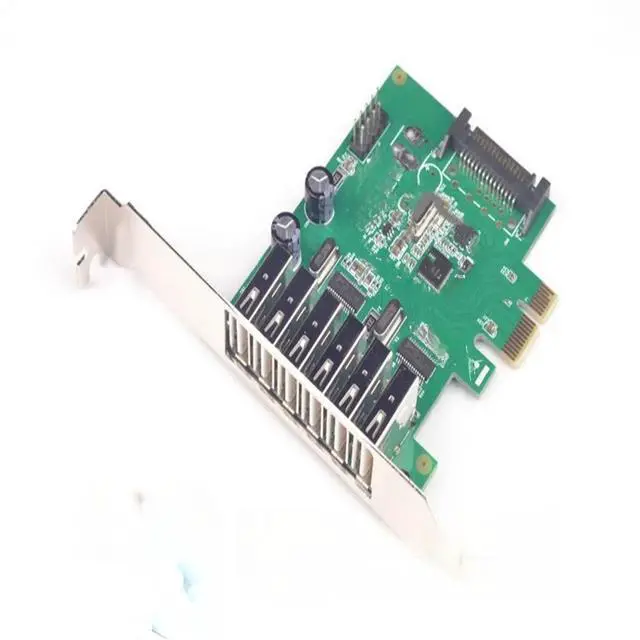 Main image of 6 Ports USB 2.0 PCIE HUB CARD usb expansion USB 2.0 PCI-Express card (6 external Ports and 2 internal Ports)