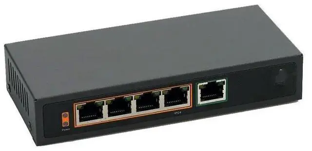 Main image of 48V 96W 5 Ports 4 PoE Injector Power Over Ethernet Switch VoIP Phone AP Devices Network Switch IEEE802.3af 10/100mpbs