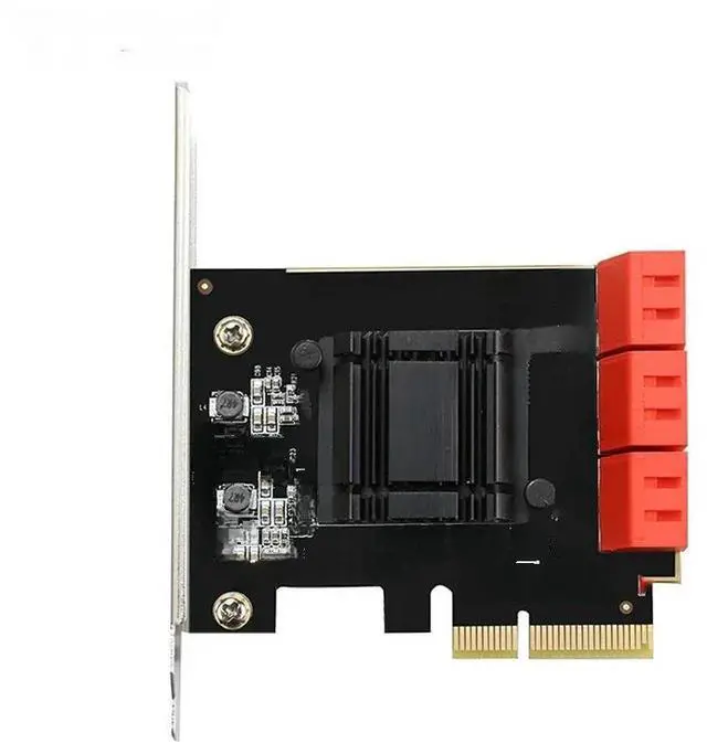 Main image of PCIe 6 ports SATA3.0 to expansion Card PCI express 4X Gen3 PCI express SATA Adapter SATA3 Converter