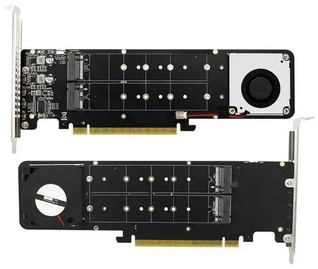 Main image of NVMe SSD Expansion Card NVMe PCIe RAID Adapter 4 Ports NVME SSD To PCI-E 4.0 X16 Expansion Card