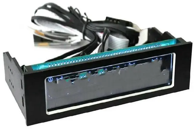 Main image of 1PCS/lot LCD 5.25"media dashboard VFD touch screen 4 channel fan speed controllers in retail package