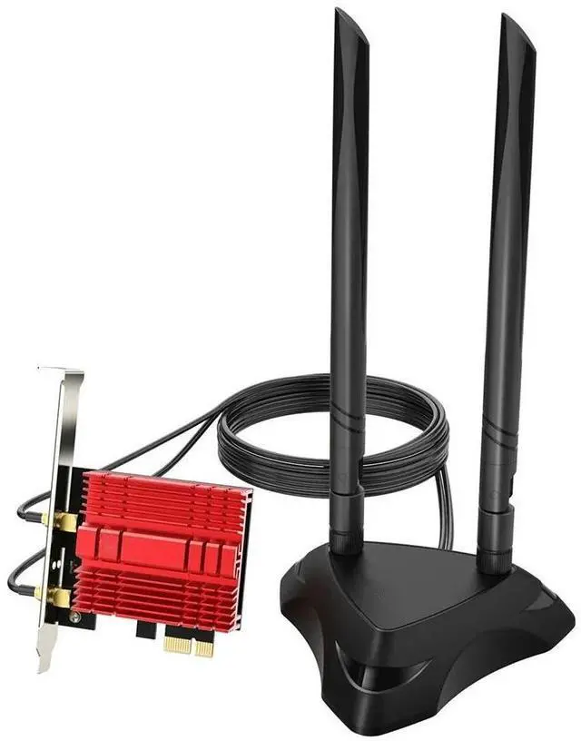 Main image of WiFi 6E AX210 PCI-E Adapter Network Card AX210NGW With Extend Antenna Base wifi6 lan converter