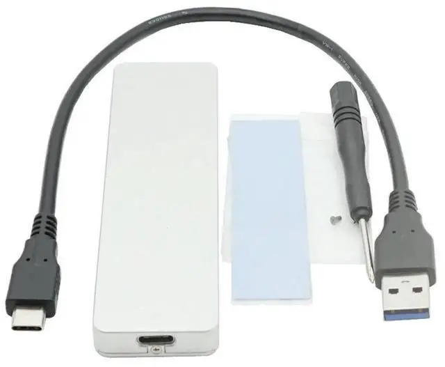 Main image of USB3.1 Type-C to M. 2 NVME PCIE SSD Enclosure PCI-E protocols Mobile Box JMS583 chip Aluminium Heat dissipation