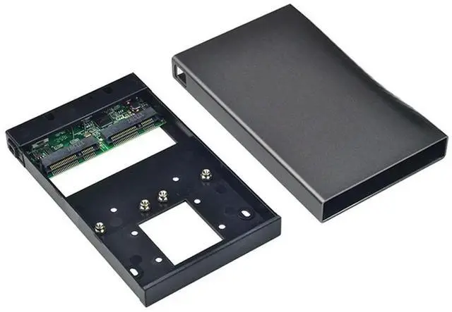 Main image of Type-C to mSATA 3.0 Portable Mobile HDD Enclosure Box Case SSD Type-C to USB 3.1 Gen2 10Gbps Dual mSATA RAID Adapter PC