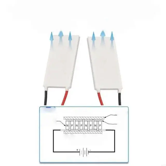 Alt view image 2 of 2 - FOR Replacement 6V TEC1-06306 Cooling Sheet Thermoelectric Cooling Plate Low Power Semiconductor Cooling Sheet 20x40mm