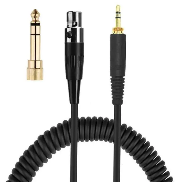 Alt view image 2 of 2 - FOR Spring Headph Cable for AKG K240 K702 Q701 K271 K267 K712 Headset Replacement Wire 6.35 3.5mm Male to Mini XL