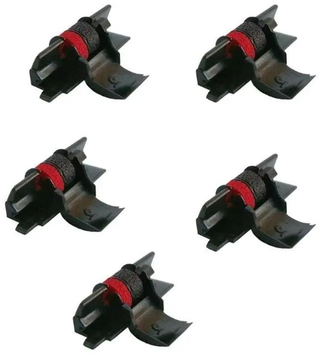 Main image of FOR (5 Pack) Replacement Calculator Roller Red and Black IR-40T for FR 2550 2500 HR100 HR150 HR7 HR8