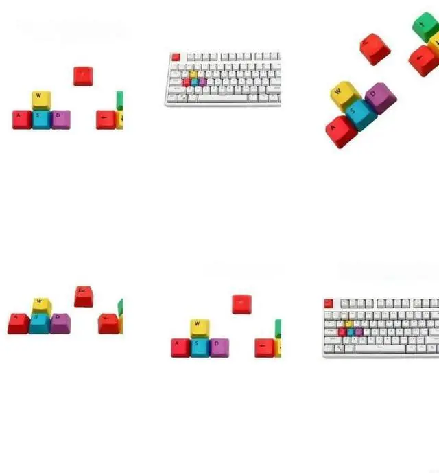 Main image of FOR Mechanical Keyboard Replacement for Key Caps WASD/ESC/Direction for Key Caps OEM Profile P RGBY Modifiers 9 Keys Keyca