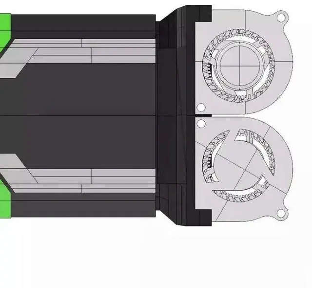 Main image of FOR Graphics Card Dual Turbine Heat Sink fan Blower fan for P40 M40 P100 V100 Cooling fan