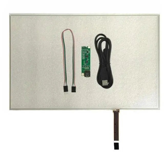 Main image of FOR 15.4inch 4-Wire 344*222mm Resistive Touch Soft Screen Film To Film with USB Controller Kit for POS Machine Computer