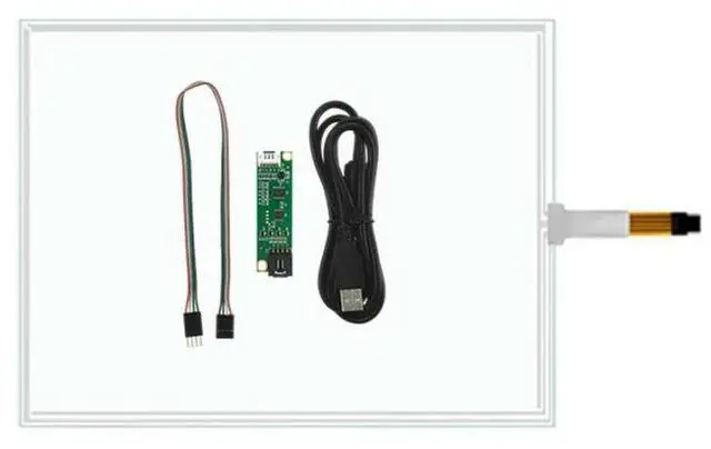 Main image of FOR 17inch 4 Wire 355*288mm 2.3mm Digitizer Glass Resistive Touch Screen Panel with USB Controller Kit for Computer Monitor