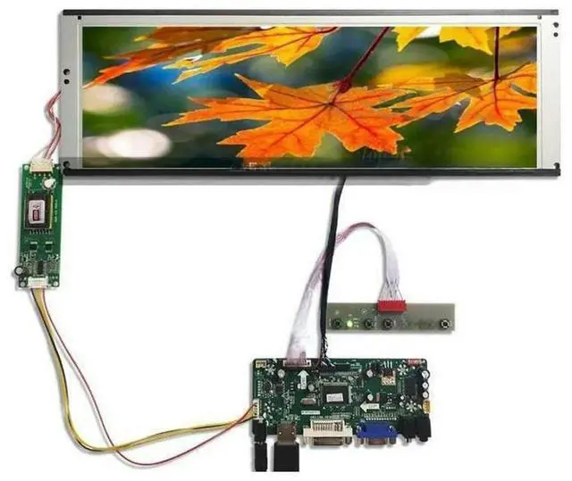 Main image of FOR 1280x390 LCD LED Screen Replacement 14.9inch LTA149B780F M.NT68676 HDMI+DVI+VGA Contorll Board