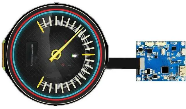 Main image of FOR 5 Inch 1080x1080 IPS Round Instruments Screen 60Hz HDMI Driver Board Digital Signage Display pi Circular LCD Display